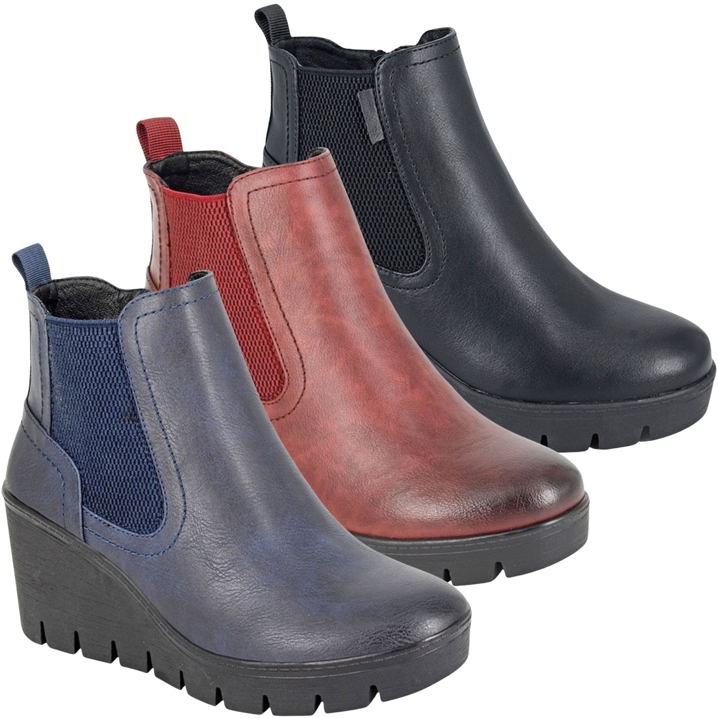 Cipriata Womens Annina Wedge Ankle Boots