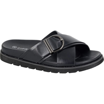 Cipriata Womens Dalia X Over Buckle Sandals