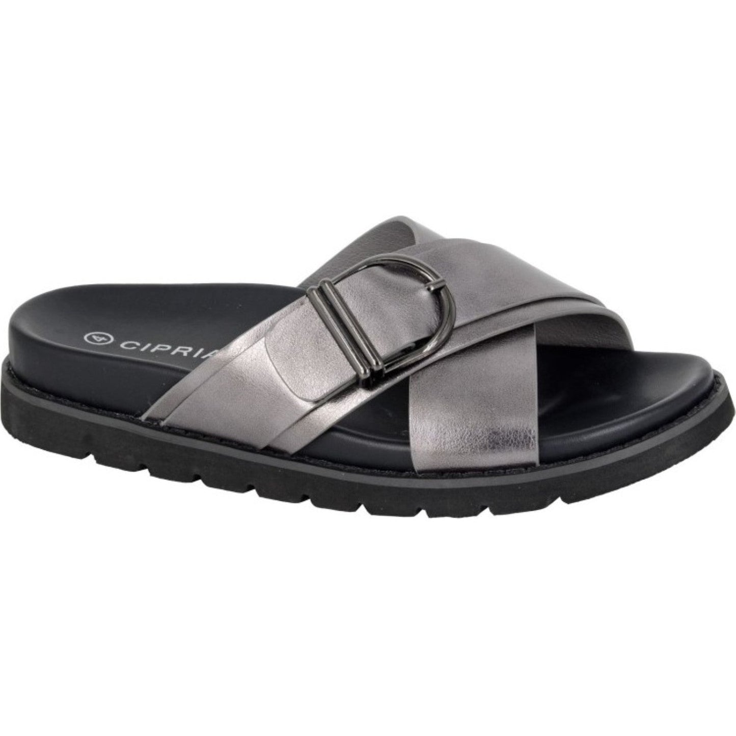 Cipriata Womens Dalia X Over Buckle Sandals