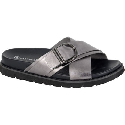Cipriata Womens Dalia X Over Buckle Sandals