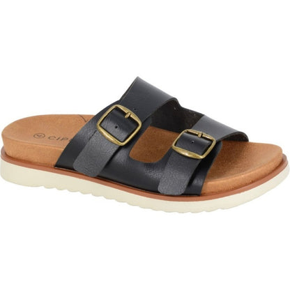 Cipriata Womens Tiberia Twin Buckle Sandals