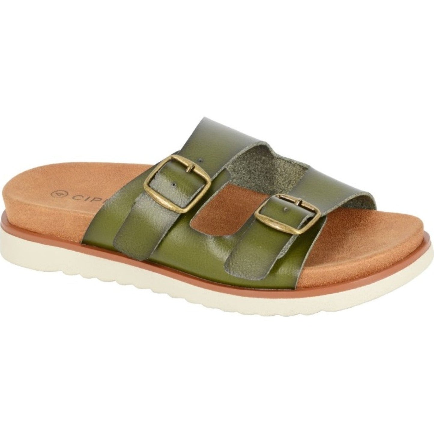 Cipriata Womens Tiberia Twin Buckle Sandals