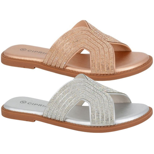 Cipriata Womens Celina Jewelled Sandals