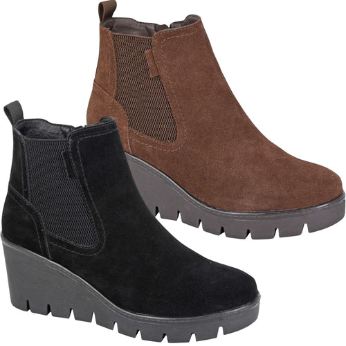 Cipriata Womens Amina Wedge Ankle Boots