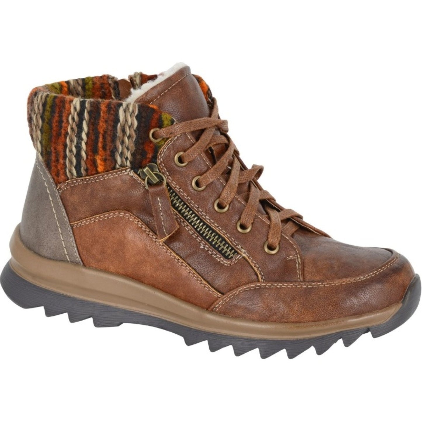 Cipriata Womens Erte 6 Eyelet Zip Boots