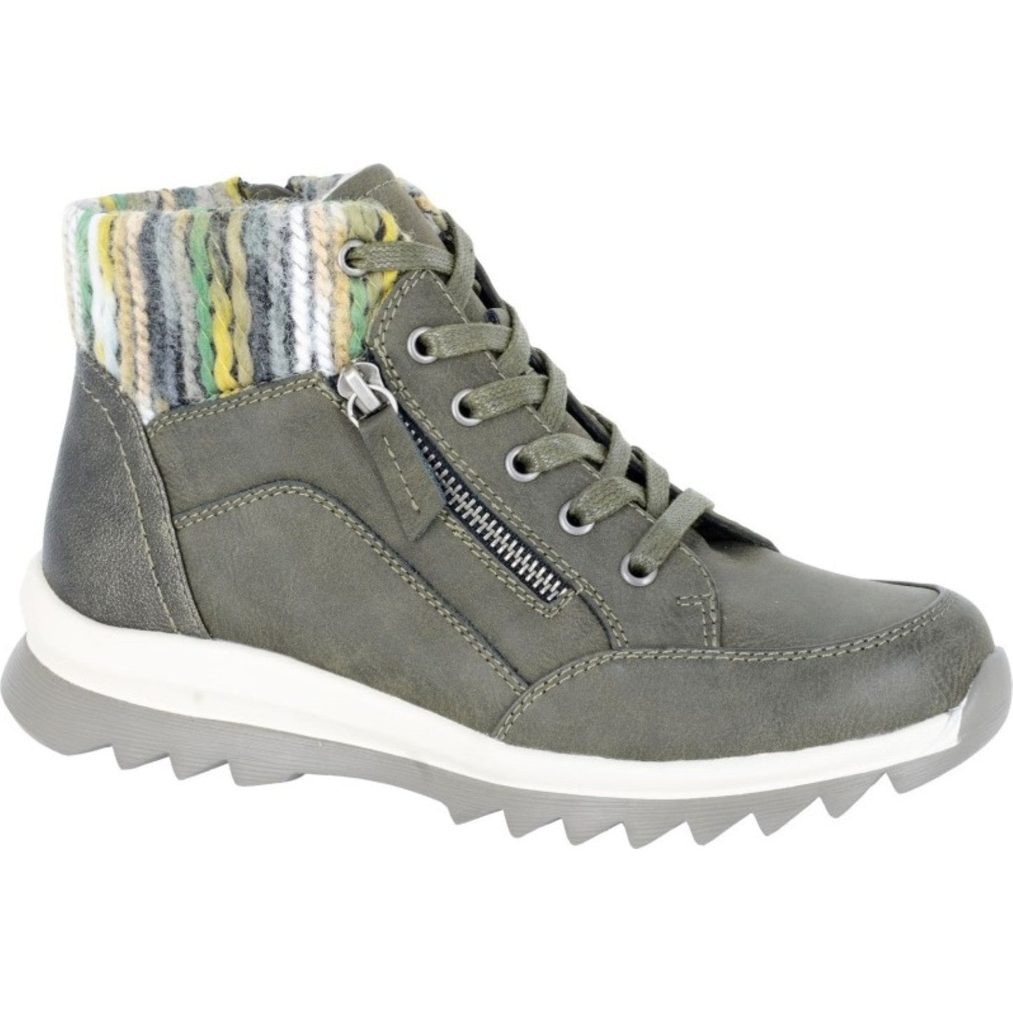 Cipriata Womens Erte 6 Eyelet Zip Boots