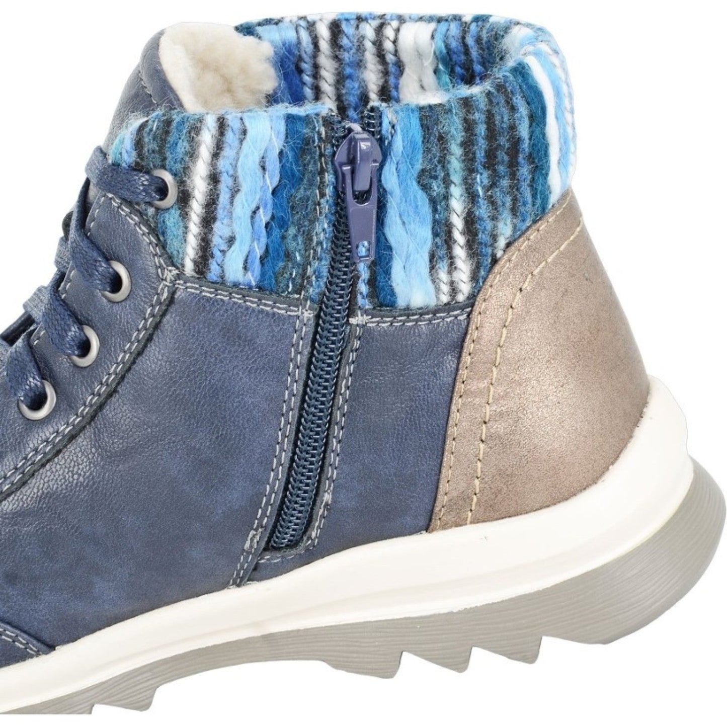 Cipriata Womens Erte 6 Eyelet Zip Boots