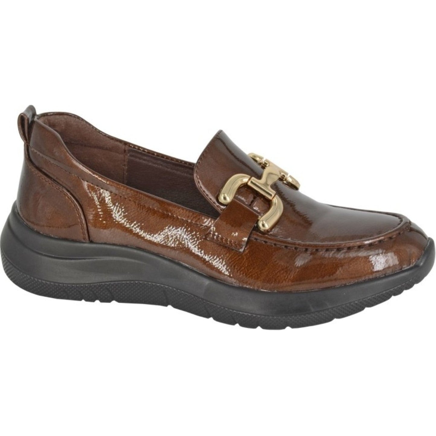 Cipriata Womens Flor Saddle Trim Loafers