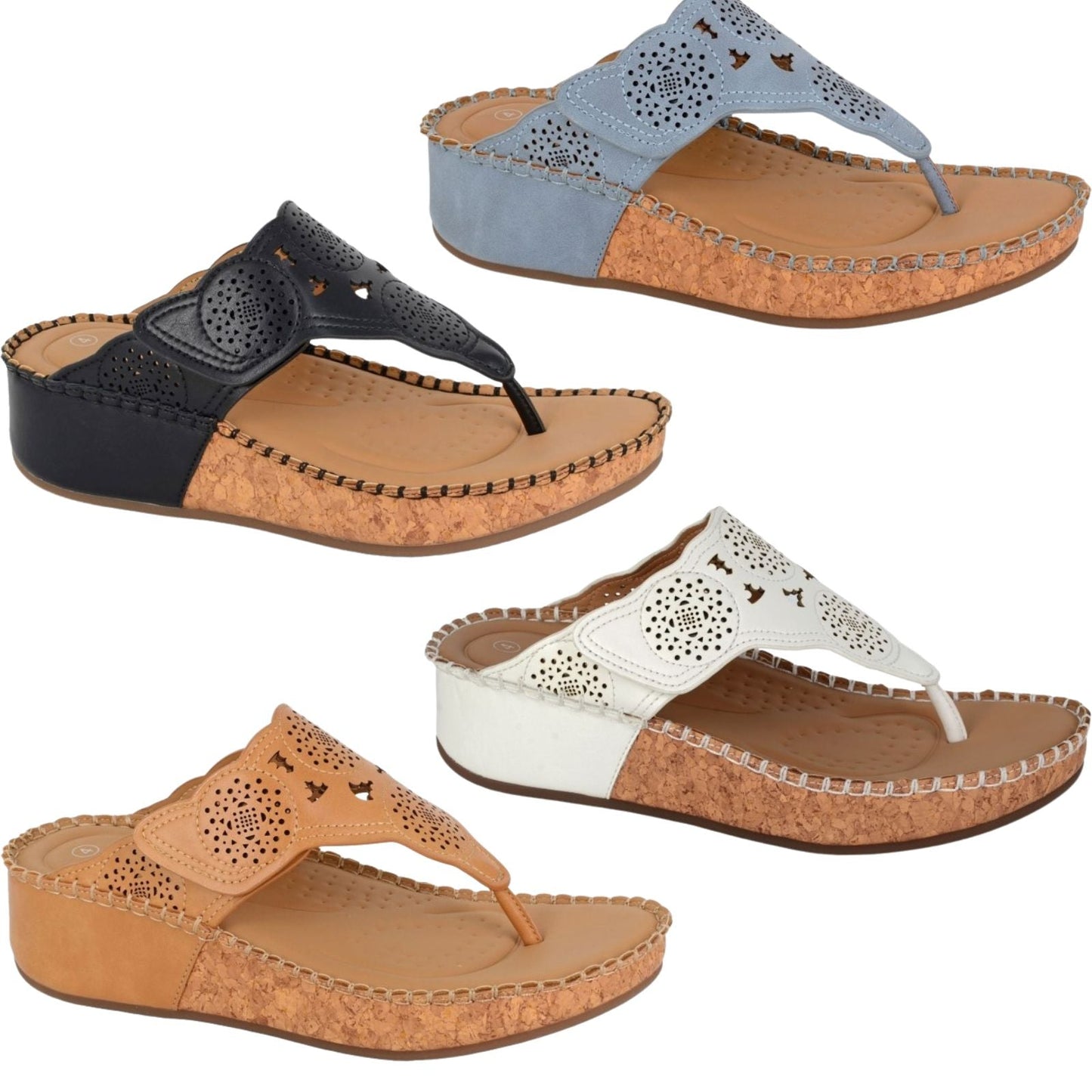 Cipriata Womens Corina Wedge  Sandals