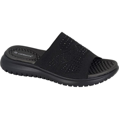 Cipriata Womens Eliana Diamante Slides