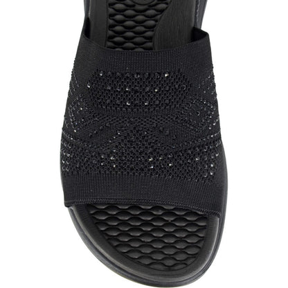 Cipriata Womens Eliana Diamante Slides