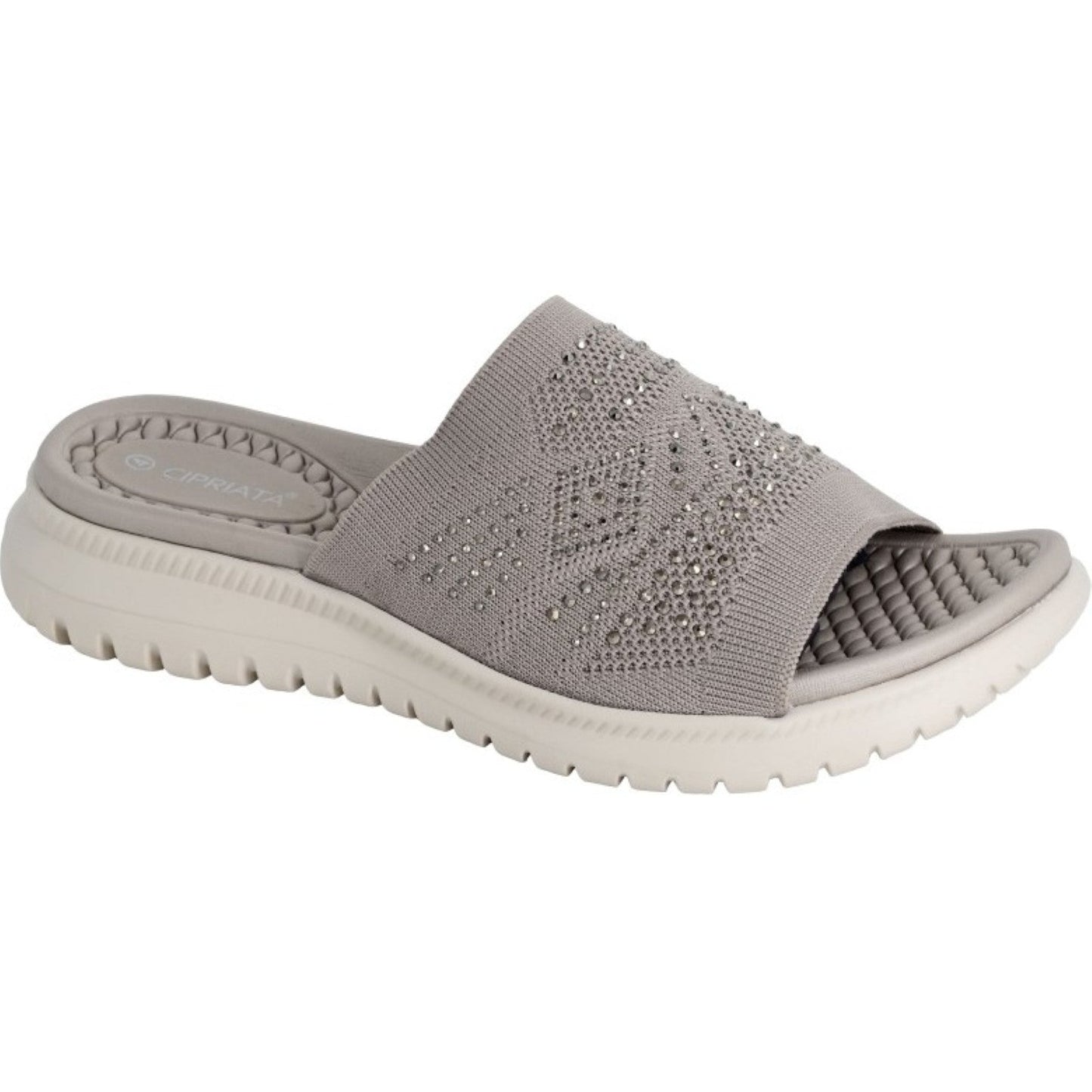 Cipriata Womens Eliana Diamante Slides