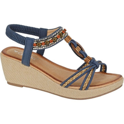 Cipriata Womens Gioela Sling Back Platform Slides