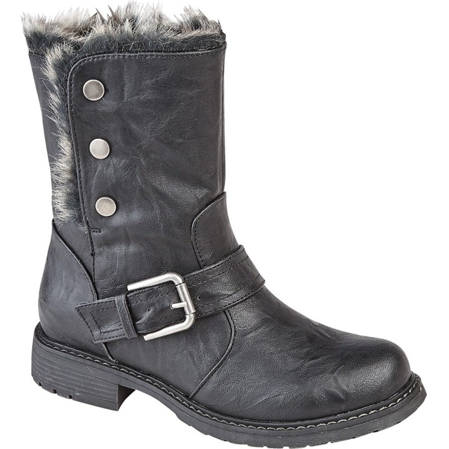 Cipriata Womens Andreana Biker Style Ankle Boots
