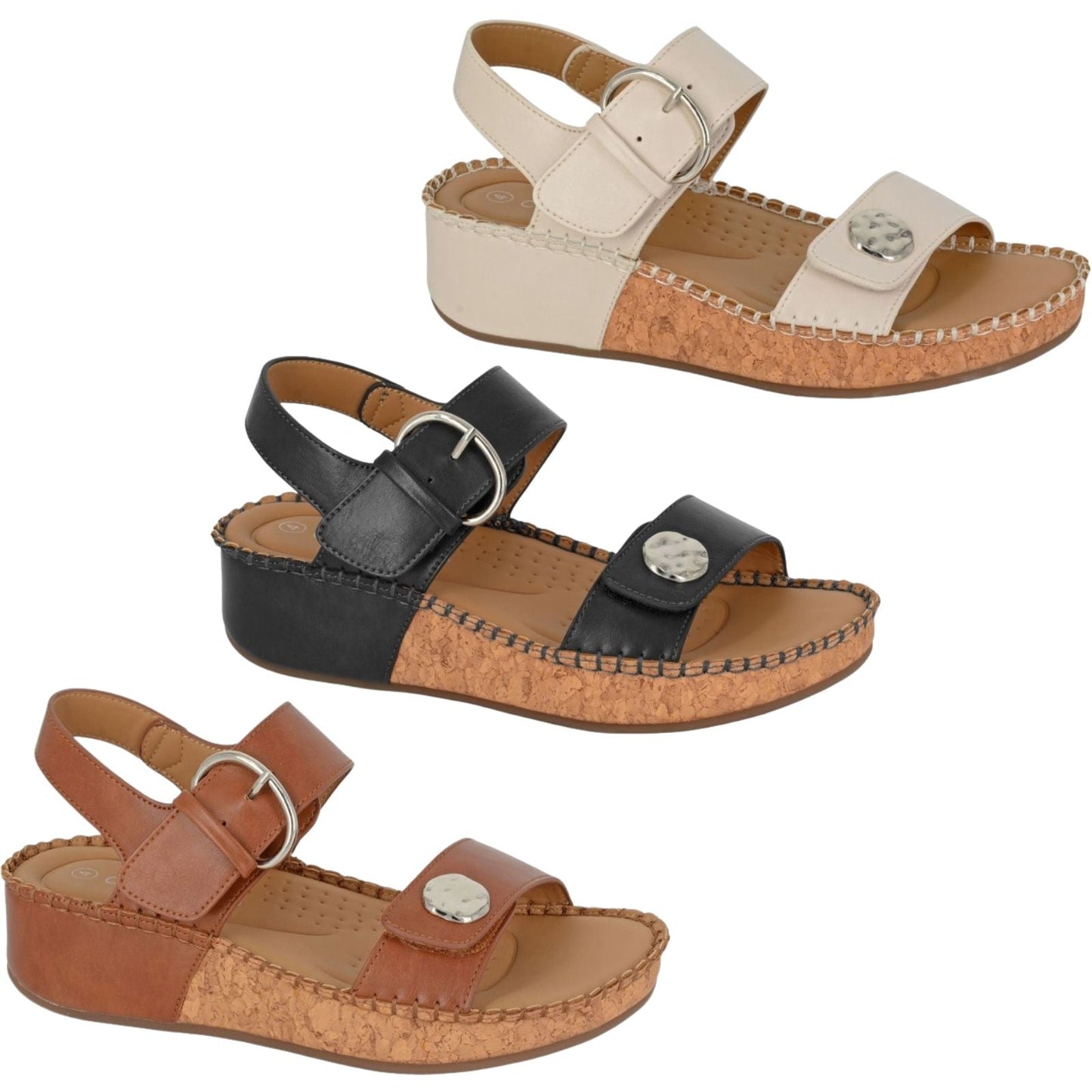Cipriata Womens Mirian Halter Back Wedge Sandals