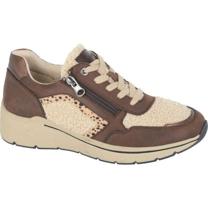 Cipriata Womens Fellina Lace & Zip Trainers