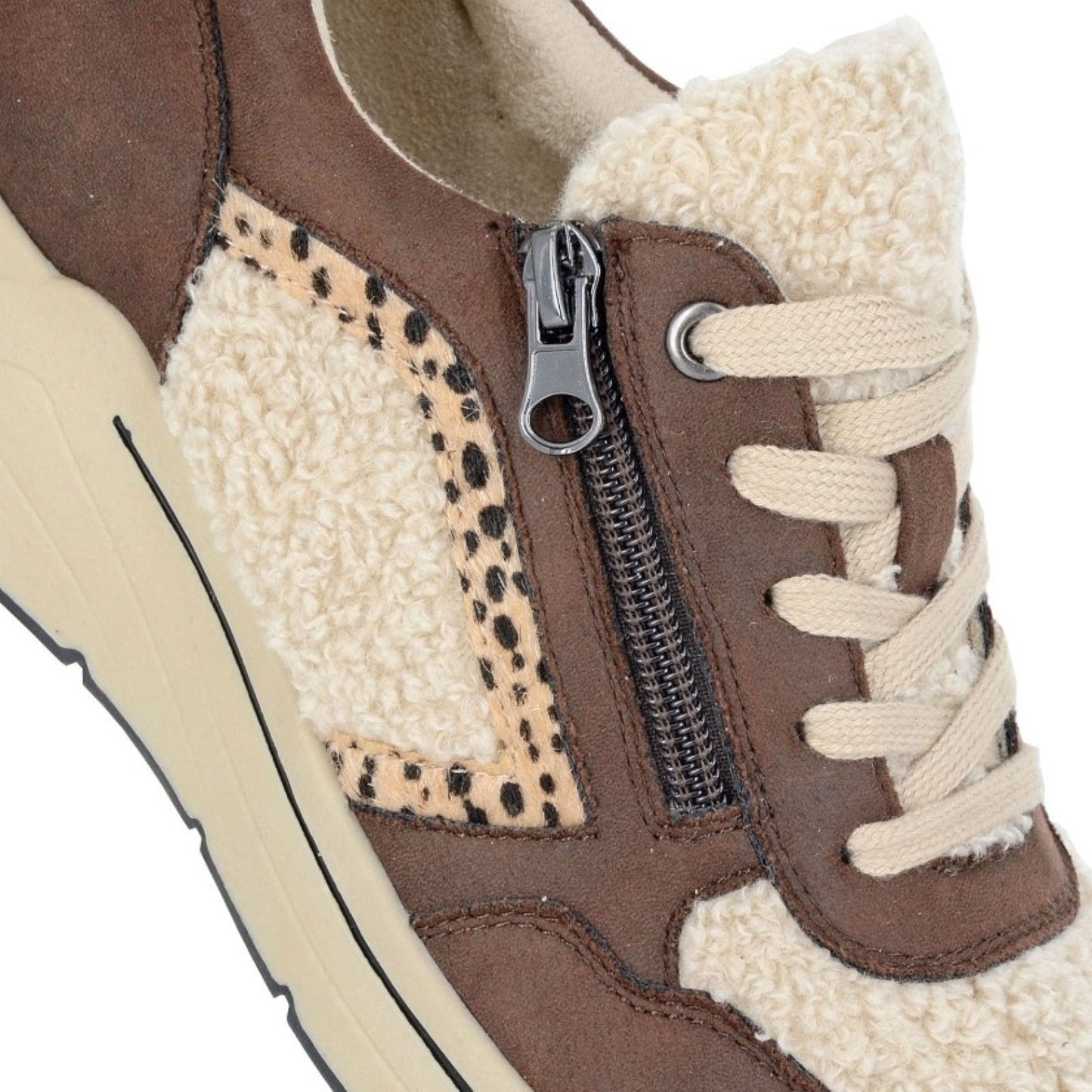 Cipriata Womens Fellina Lace & Zip Trainers