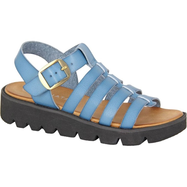 Cipriata Womens Azia T-Bar Wedge Sandals