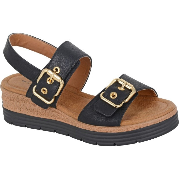 Cipriata Womens Milia Twin Buckle Sandals