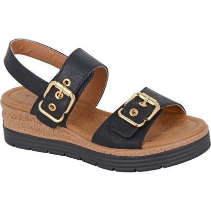 Cipriata Womens Milia Twin Buckle Sandals