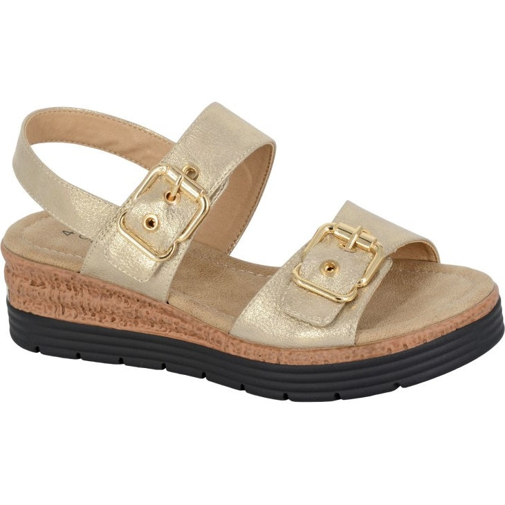 Cipriata Womens Milia Twin Buckle Sandals