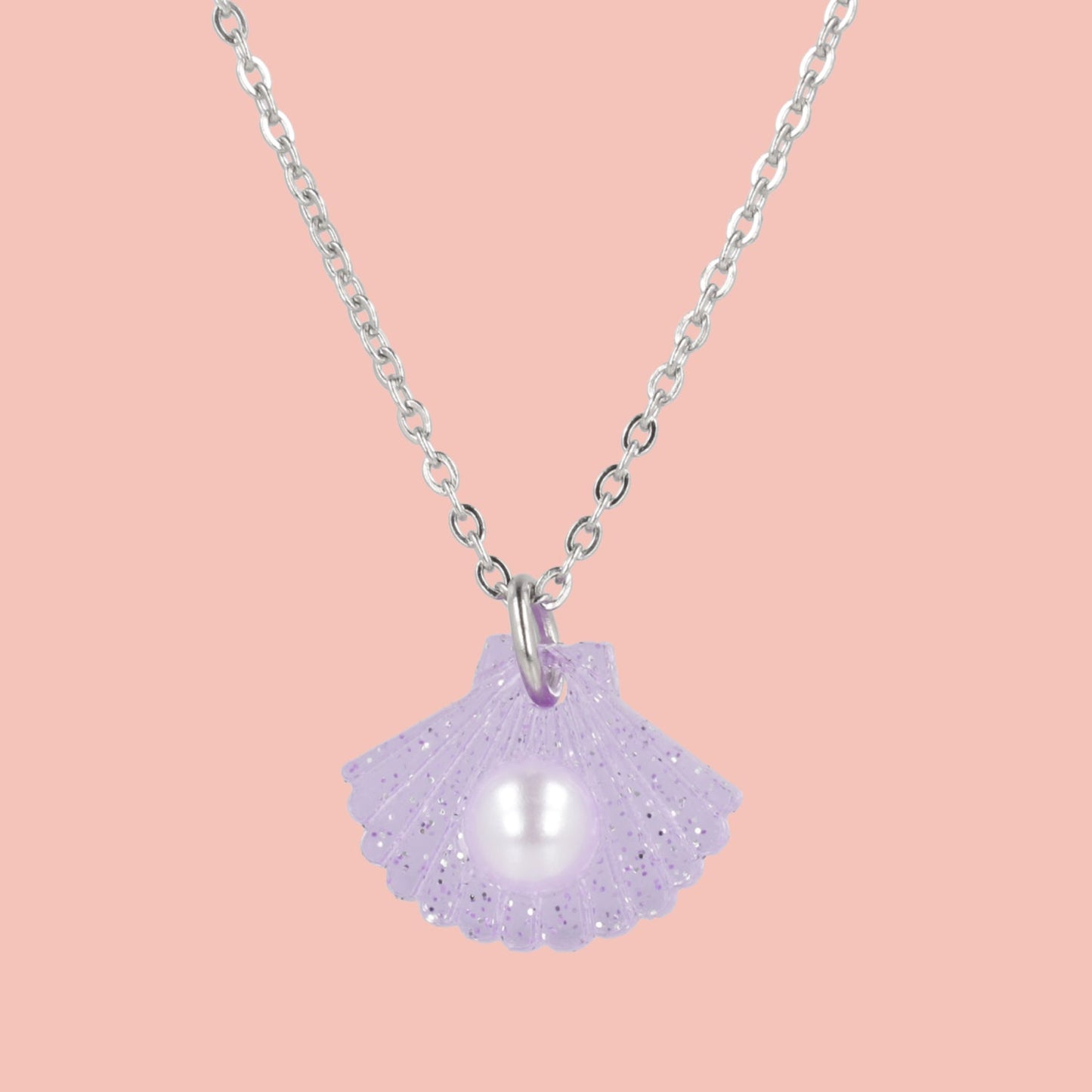 What The Shelly Necklace - Purple