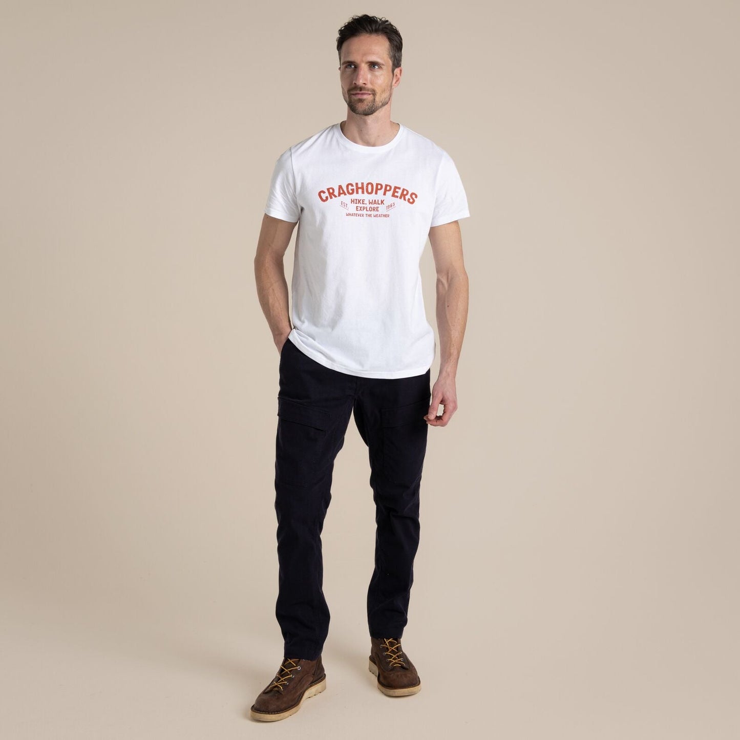 Craghoppers Mens Lucent Organic  Short Sleeve T-Shirt