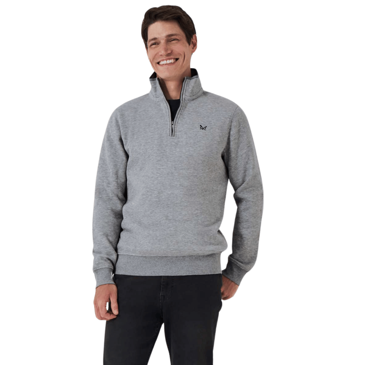 Crew Clothing Mens Classic Half Zip Sweatshirt