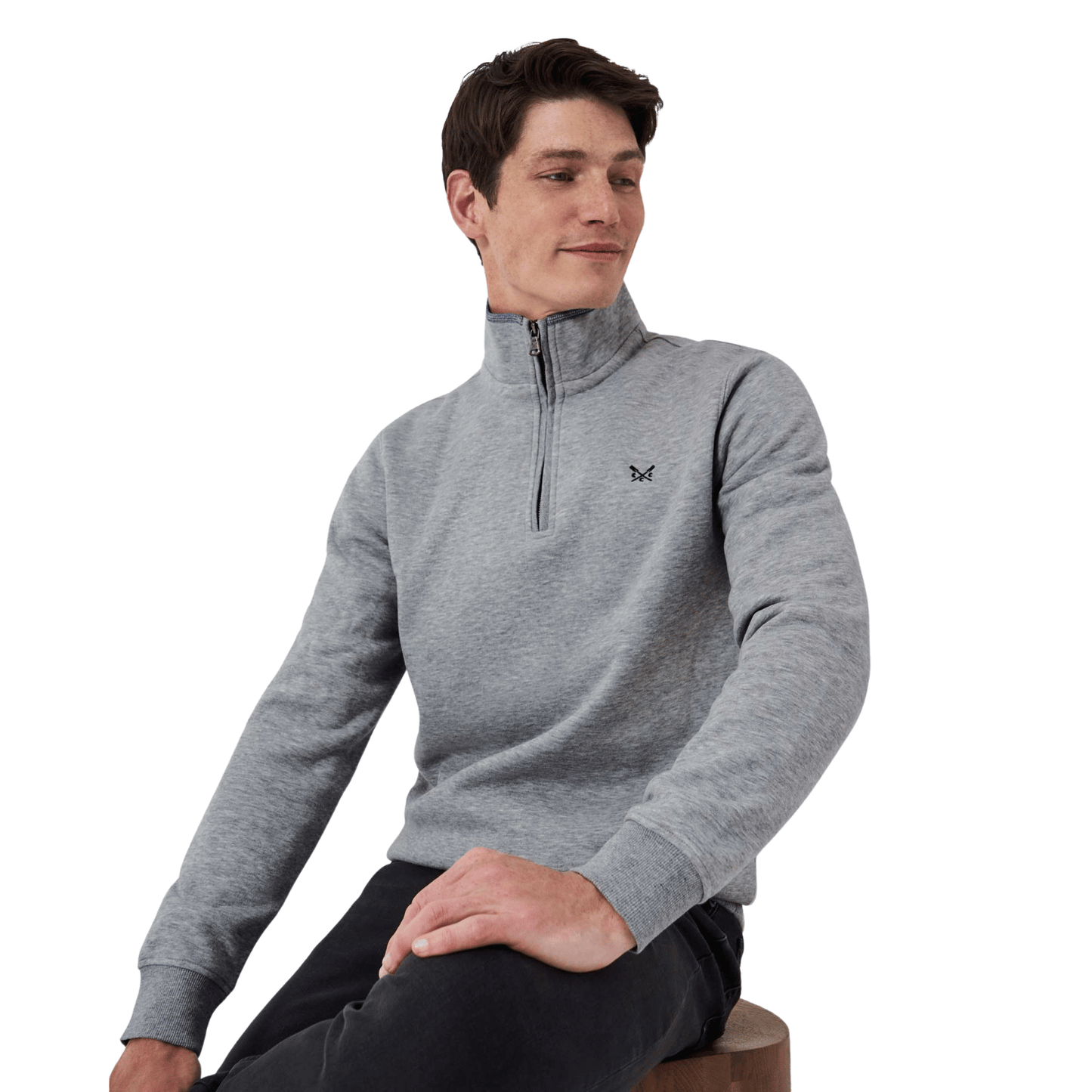 Crew Clothing Mens Classic Half Zip Sweatshirt