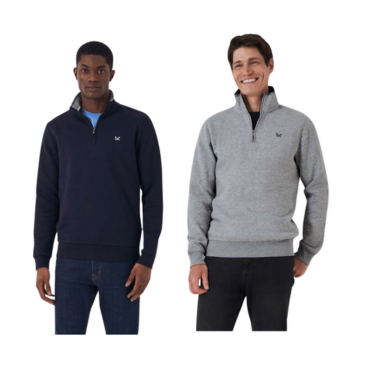 Crew Clothing Mens Classic Half Zip Sweatshirt