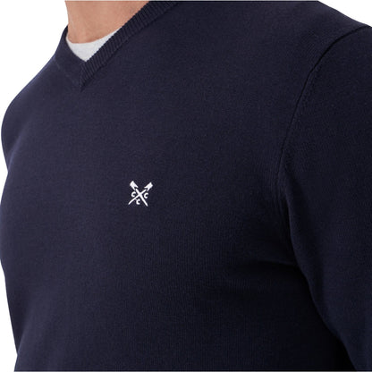 Crew Clothing Mens Organic Cotton V Neck Sweatshirt