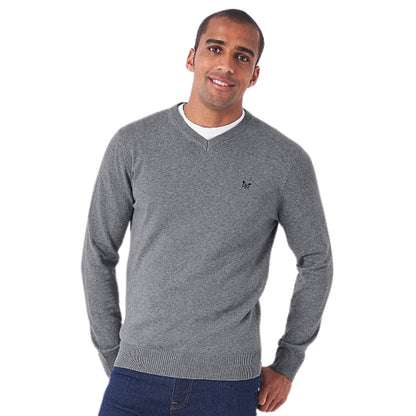 Crew Clothing Mens Organic Cotton V Neck Sweatshirt