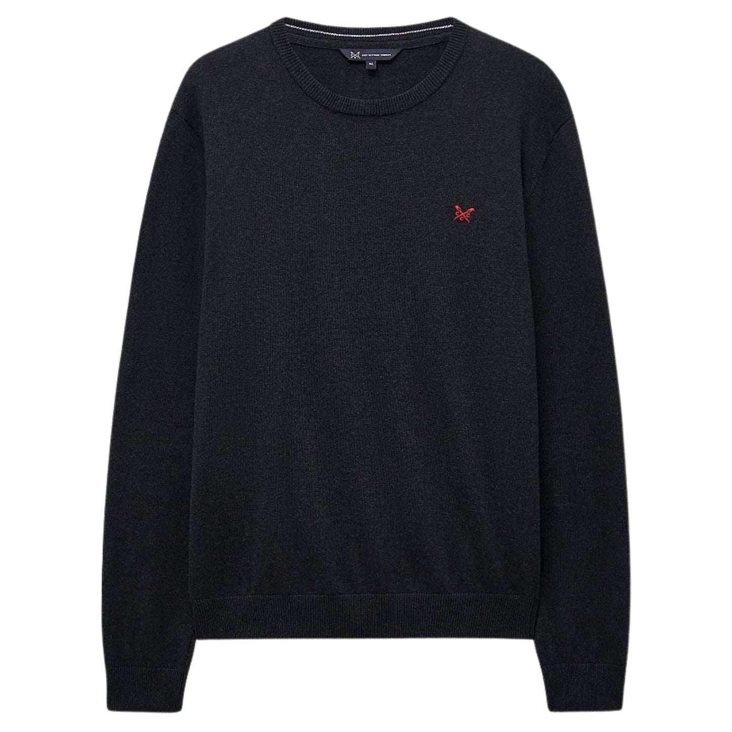 Crew Clothing Mens Organic Cotton Crew Neck Knitwear Jumper