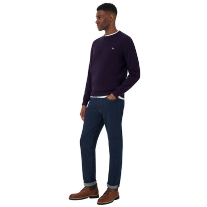 Crew Clothing Mens Organic Cotton Crew Neck Knitwear Jumper