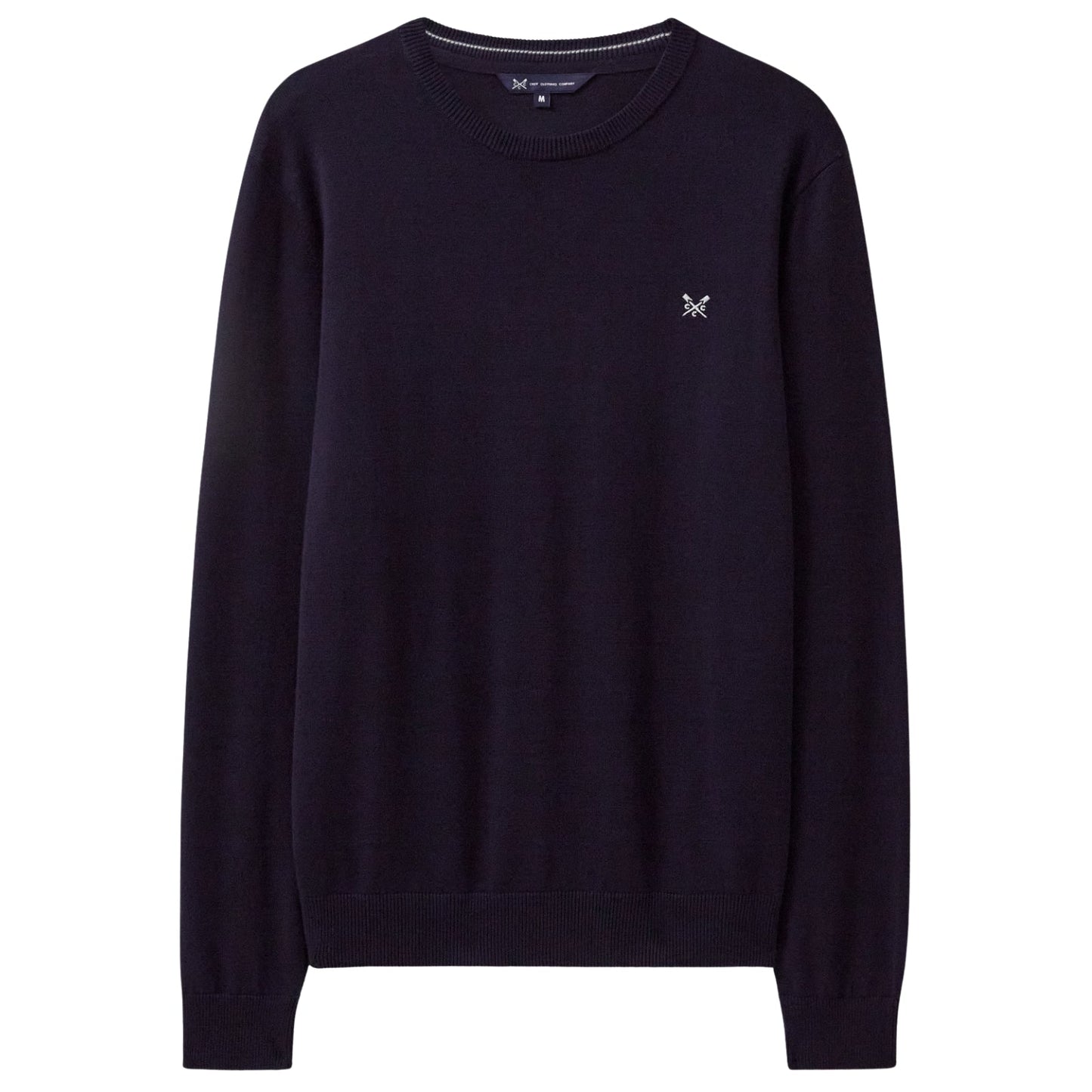 Crew Clothing Mens Organic Cotton Crew Neck Knitwear Jumper