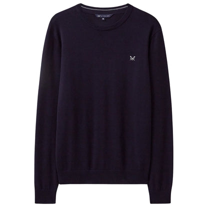 Crew Clothing Mens Organic Cotton Crew Neck Knitwear Jumper