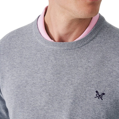 Crew Clothing Mens Organic Cotton Crew Neck Knitwear Jumper