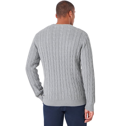 Crew Clothing Mens Oarsman Organic Cable Crew Knitwear Jumper