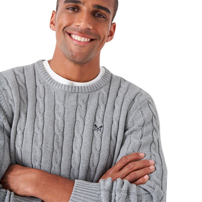 Crew Clothing Mens Oarsman Organic Cable Crew Knitwear Jumper
