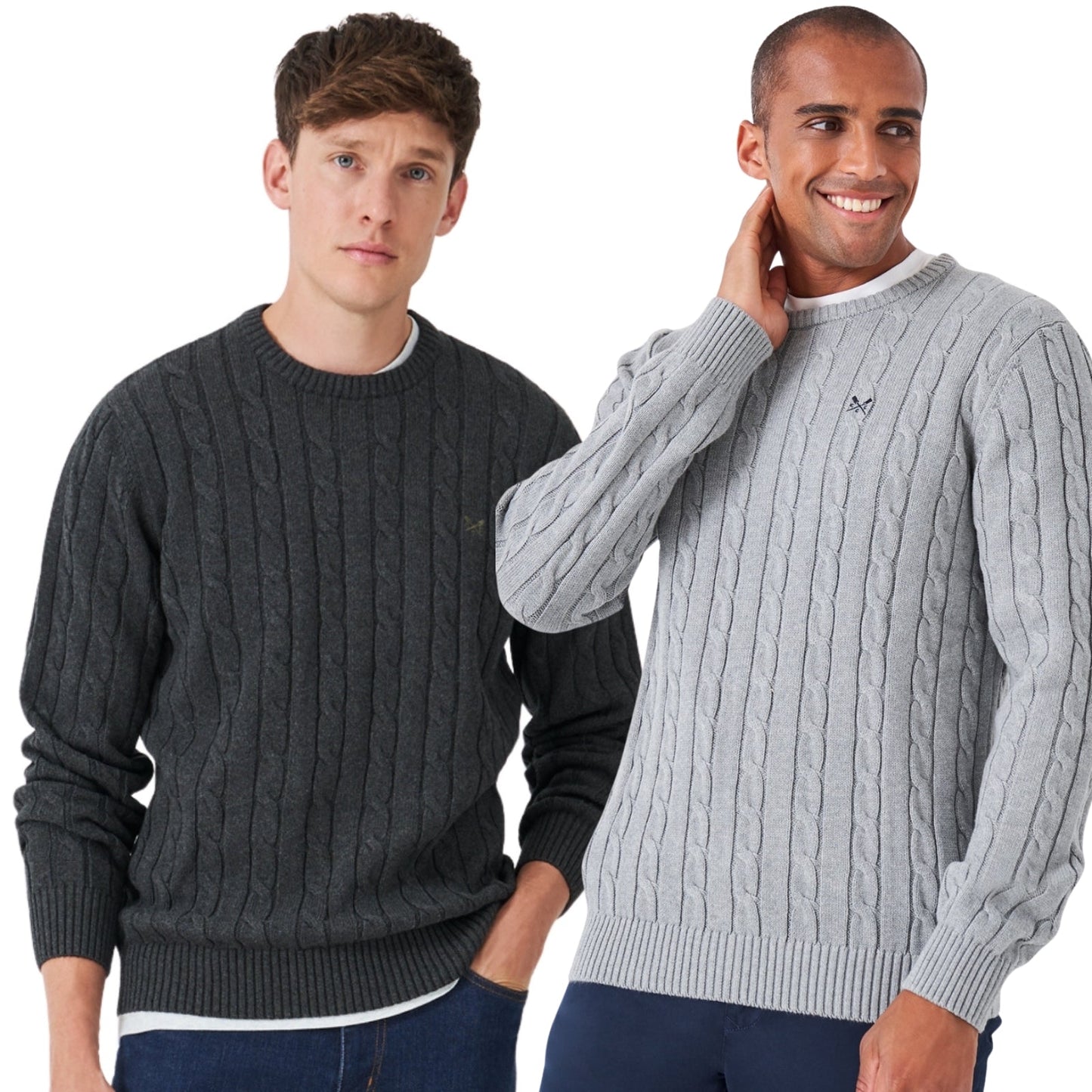 Crew Clothing Mens Oarsman Organic Cable Crew Knitwear Jumper