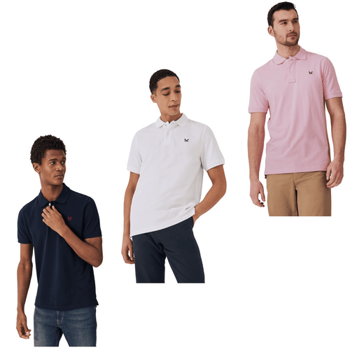 Crew Clothing Mens Classic Pique Short Sleeve Polo Shirt
