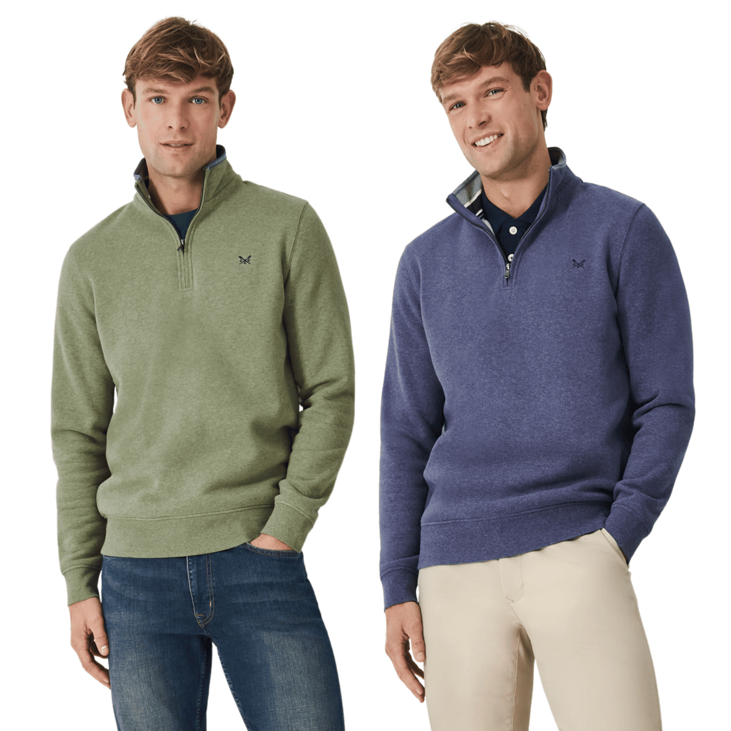 Crew Clothing Mens Classic Half Zip Sweatshirt