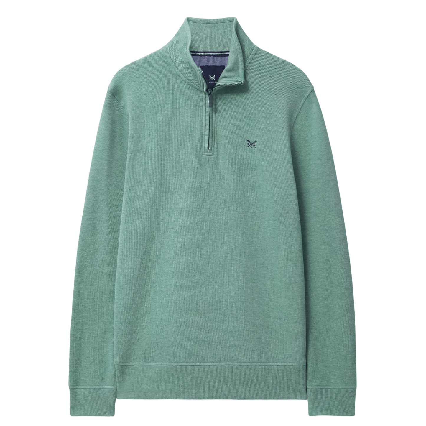 Crew Clothing Mens French Rib Half Zip Sweatshirt