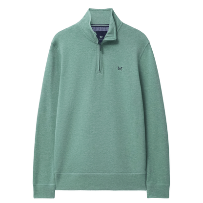 Crew Clothing Mens French Rib Half Zip Sweatshirt