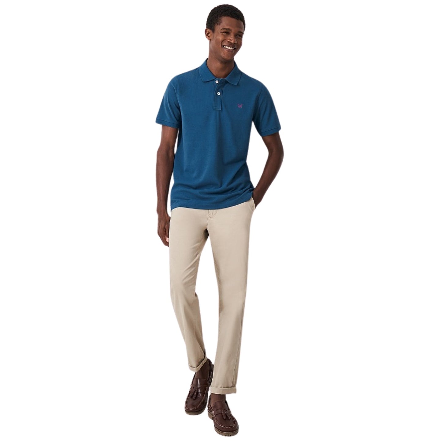 Crew Clothing Mens Classic Pique  Short Sleeve Polo Shirt
