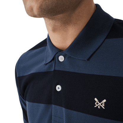 Crew Clothing Mens Heritage Stripe Short Sleeve Polo Shirt