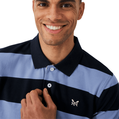 Crew Clothing Mens Heritage Stripe Short Sleeve Polo Shirt