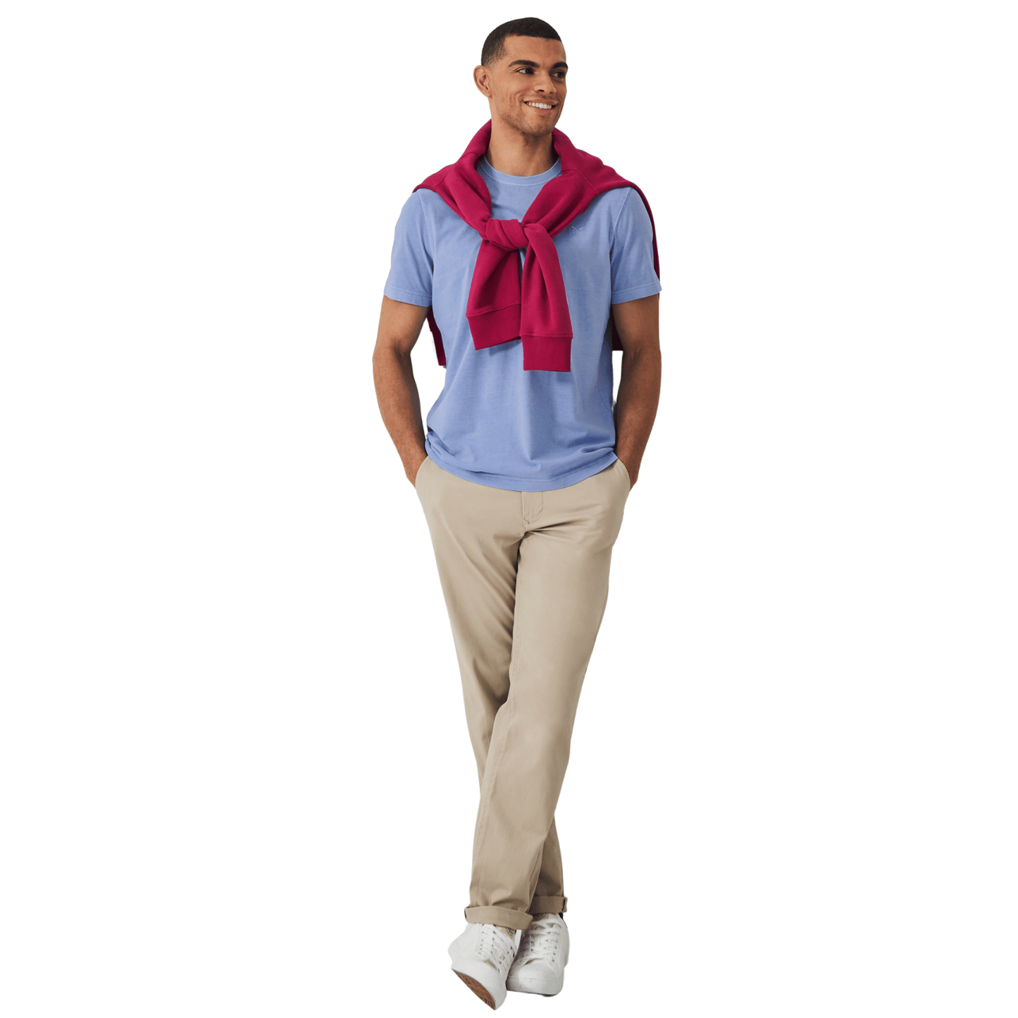 Crew Clothing Mens Garment Dye T-Shirt
