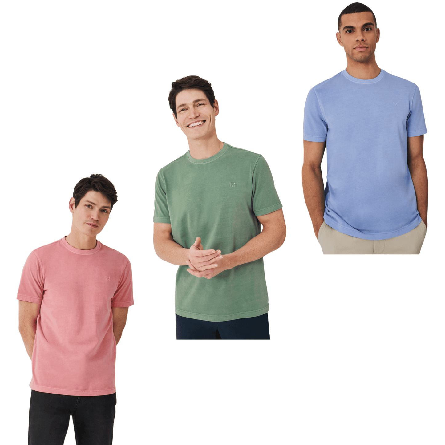 Crew Clothing Mens Garment Dye T-Shirt