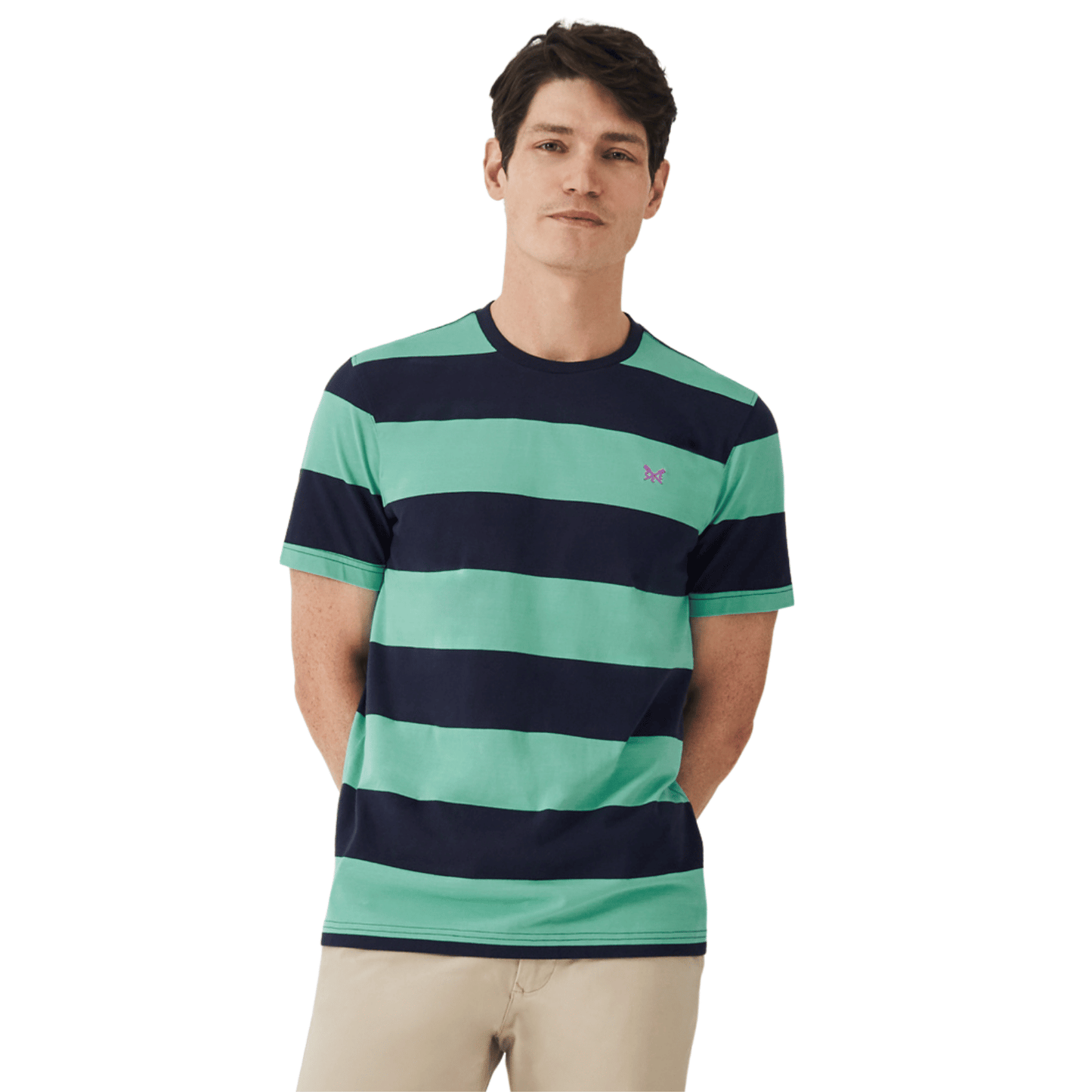 Crew Clothing Mens Newton Stripe T-Shirt